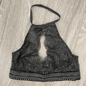 NWOT Unlined Black Lace Bralette